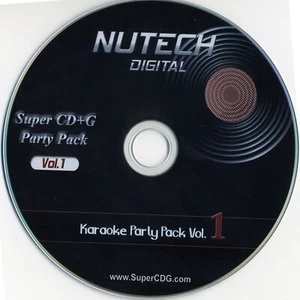 NUTECH KARAOKE  v-1 SCDG 1234 SONGS ROCK,COUNTRY,OLDIES,POP CAVS OR PC in sleeve - Picture 1 of 2