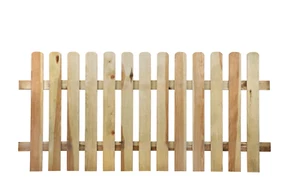 Staketenzaun Gartenzaun Holzlattenzaun Latten Holz 180x85 cm Werth-Holz - Bild 1 von 2