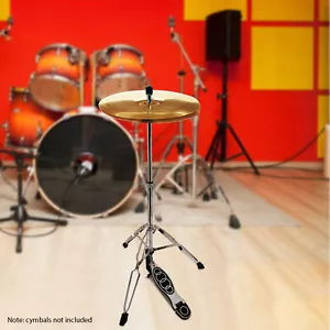 Hi-Hat Cymbal Stand with Smooth Pedal Double Braced Adjustable Height Steel - Picture 1 of 8
