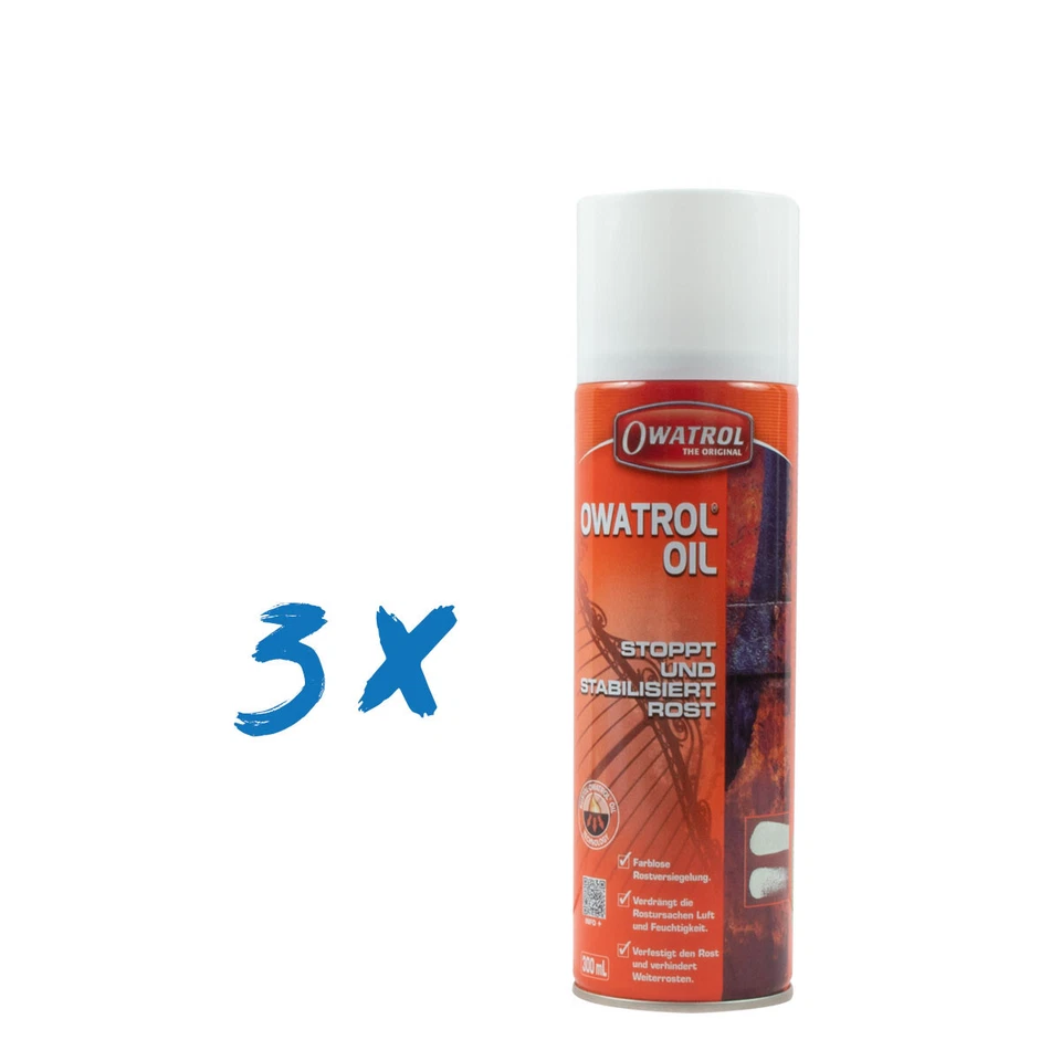 3x Owatrol Oil Spray 300ml, Creep Oil, Rust Converter Mega Economy Pack - Image 1 of 1
