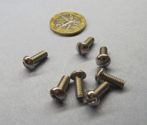 Rundkopf-Maschinenschraube mit Schlitz 18-8 Edelstahl, 8-32 x 7/16" L 300 Stück - Bild 1 von 23