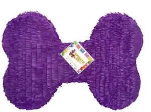 Púrpura Perro Hueso Piñata Cachorro Cumpleaños Perro Fiesta Suministros Cachorro Cumpleaños Let's Pa - Imagen 1 de 1