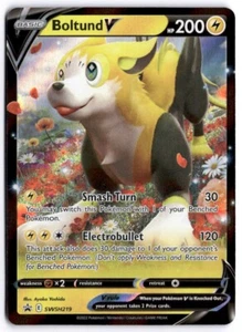 Pokémon Boltund V SWSH219 SWSH Black Star Promo Casi Nuevo - Imagen 1 de 2