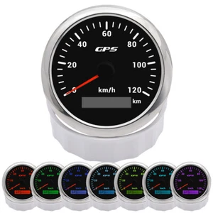 85mm Digital GPS Tachometer Tacho Geschwindigkeitsmesser für Auto Boot 120km/h - Bild 1 von 17