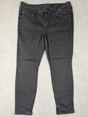 Leggings ajustados elásticos elásticos negros para mujer Torrid talla 18S triple botón Foto 1 de 4