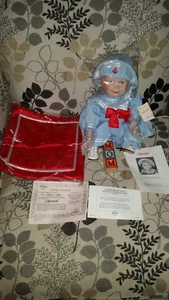 ‘Amanda’ Porcelain Baseball Doll by Yolanda Bello for Edwin M Knowles - Picture 1 of 6