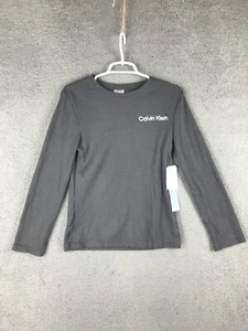 Calvin Klein Boys Long Sleeve Crew Neck Gray Jogger Shirt Size L 14-16 NWT - Picture 1 of 8