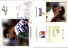 Jimmy Barthmaier Signed 2005 Just Autographs #3 Card *Autograph Den* Auto