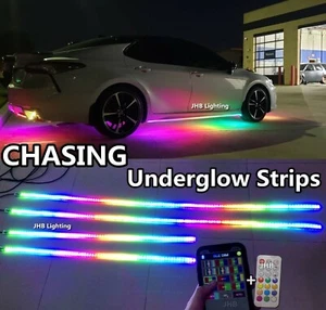 JHB DOBLE FILA APLICACIÓN REMOTA PERSECUCIÓN FLUJO Camiones Tiras LED Inferior KIT Luces - Imagen 1 de 14
