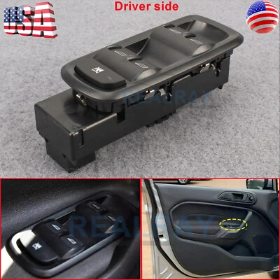 Driver Power Window Switch For Ford Fiesta 1.6L S SE ST Hatchback 4-Door 2014-19 - Image 1 of 4