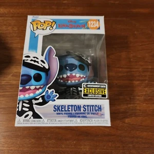 Funko Pop! Disney Lilo & Stitch Skeleton Stitch #1234 EE Exclusive - Picture 1 of 5