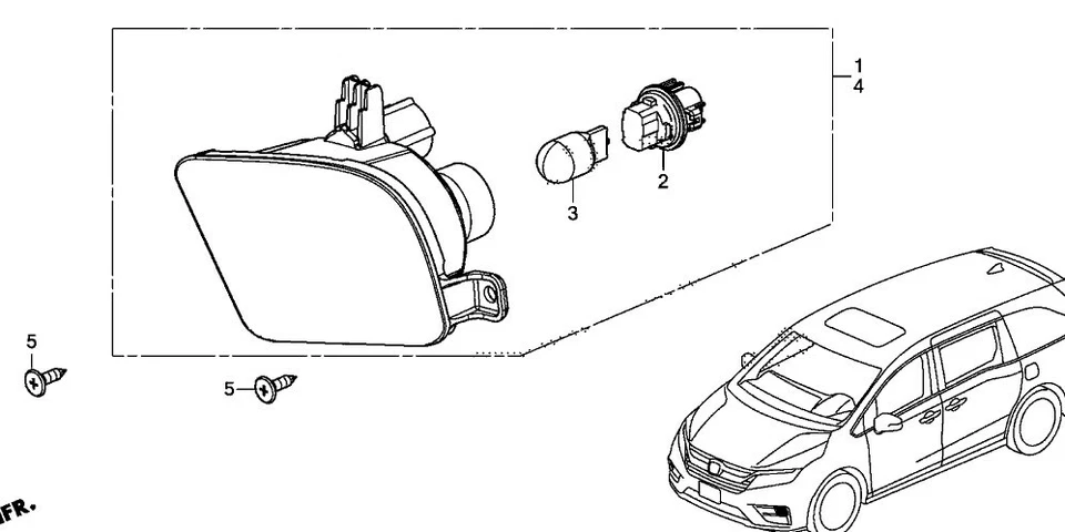 HONDA ODYSSEY 2018 PAR LUCES INTERMITENTES CONDUCTOR IZQUIERDO DERECHO LUCES DELANTERAS  Foto 1 de 2