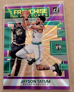 Jayson Tatum 2022-23 Donruss Franchise Features Holo Purple Laser SP #/99 - Picture 1 of 6
