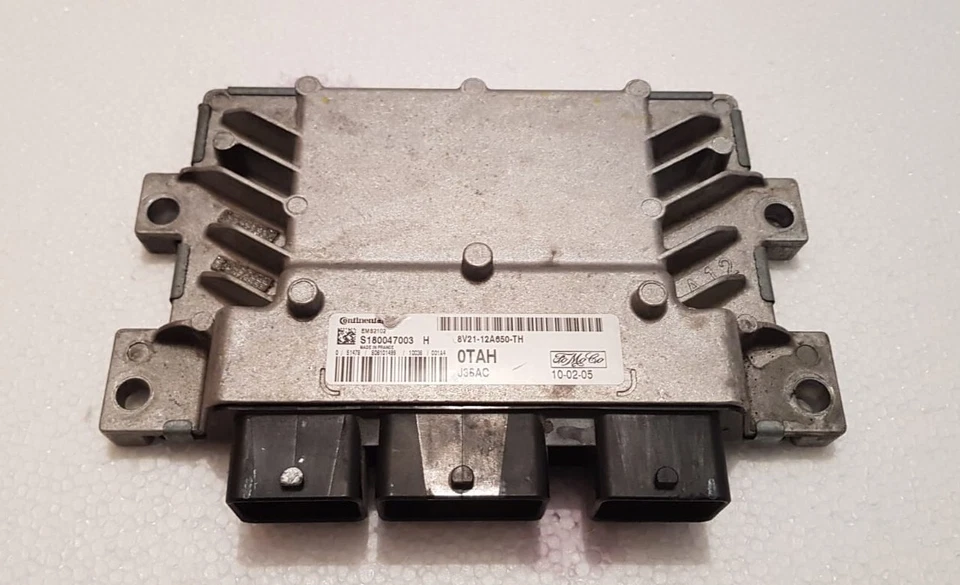 FORD FIESTA MK6 2008-17 CENTRALINA MOTORE ECU 8V21-12A650-TH - Immagine 1 di 3