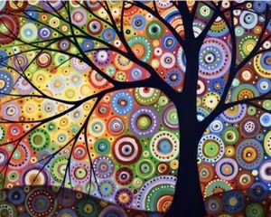 Diamond Painting Full Drill DIY, Tree of Life, Full Round Drill - Picture 1 of 2