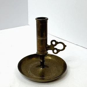 VTG A B HORNDALS METALLPRODUKTER TURN KEY ADJUSTABLE BRASS CANDLE HOLDER SWEDEN - Picture 1 of 6