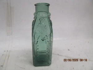 c APPLE GREEN  CATHEDRAL  PICKLE BOTTLE , BEAUTIFUL MINT  11&3/4 " TALL - Picture 1 of 7