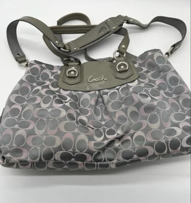 COACH Ashley Signature Sateen Large Satchel Handbag Purse No. A1375-F18450 - Image 1 of 4