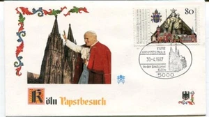 D11362 Visita Papal Papa Juan Pablo II Cubierta Colonia Alemania 1987 - Imagen 1 de 1