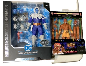 McFarlane DC Captain Cold #30 CHASE PLATINUM& DHALSIM Street Fighter Jada -Lot 2 - Picture 1 of 4
