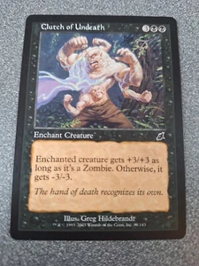 MTG LOTTO 3 carte nere e90 Urborg Rivolta Necra Discepolo Frizione dei Non Morti - Foto 1 di 3