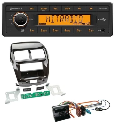 Continental 1DIN USB AUX MP3 Autoradio für Citroen C4 Aircross Mitsubishi ASX Pe - Bild 1 von 4
