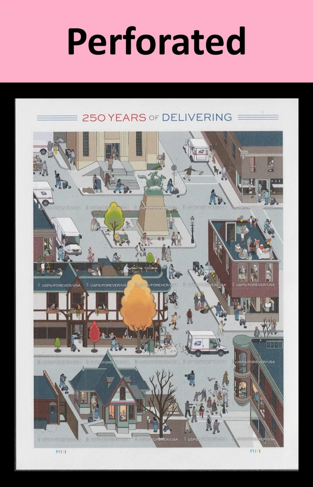 US 6023 250 Years of Delivering F sheet 20 MNH 2025 - Image 1 of 1