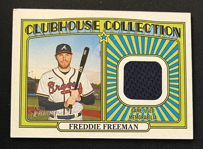 2021 Topps Heritage Freddie Freeman Clubhouse Collection Jersey Relic CCR-FF - Image 1 of 2