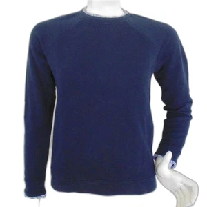J.CREW MERCANTILE Sweatshirt, S, dunkelblau, Raglan, gestreiftes Bündchen/Kragenakzent - Bild 1 von 16
