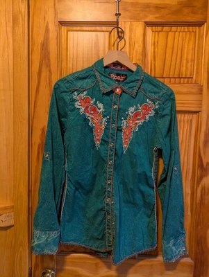 Roar men's western shirt size medium - Image 1 of 4