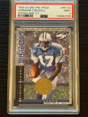1998 Score PP Showcase #139 Germane Crowell 1/1 (true one of one) PSA MINT 9 - Image 1 of 2