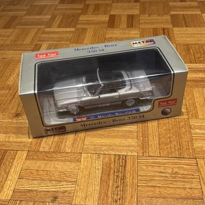 Sun Star 1:18 Silver Mercedes Benz 350SL Diecast Model - NIB - Picture 1 of 8