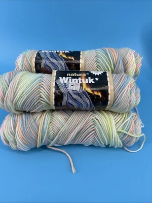 Nuevo Lote De Colección de 5 Madejas Caron Wintuk Hilo Bebé Arco Iris Ombre 3527 Rosa Azul Foto 1 de 4