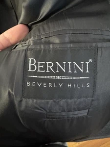 Hugo Boss Men Suit Made in USA exclusive for Bernini Beverley Hills 46R Grey - Picture 1 of 11