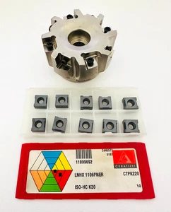 CERATIZIT AHEC.63.R.08-11 MaxiMill HEC 11 Shell mill+ 10 x LNHX 1106PNER CTPK220 - Picture 1 of 7