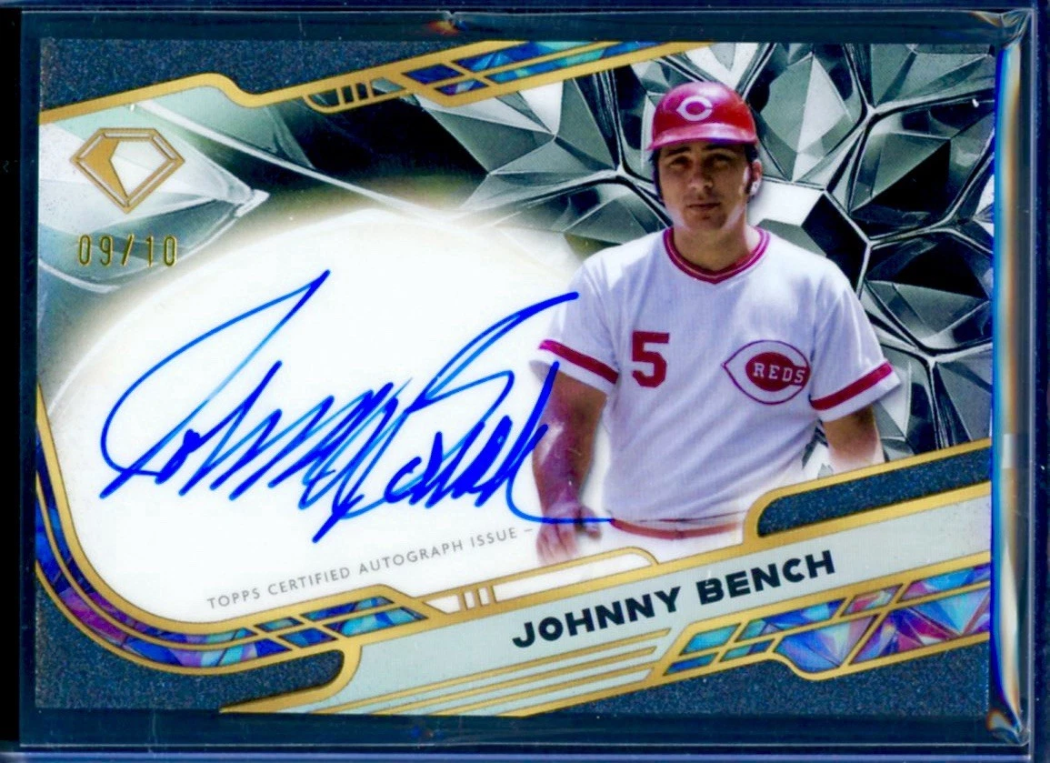 Johnny Bench Cincinnati Reds Serial Numbered Baseball Trading
