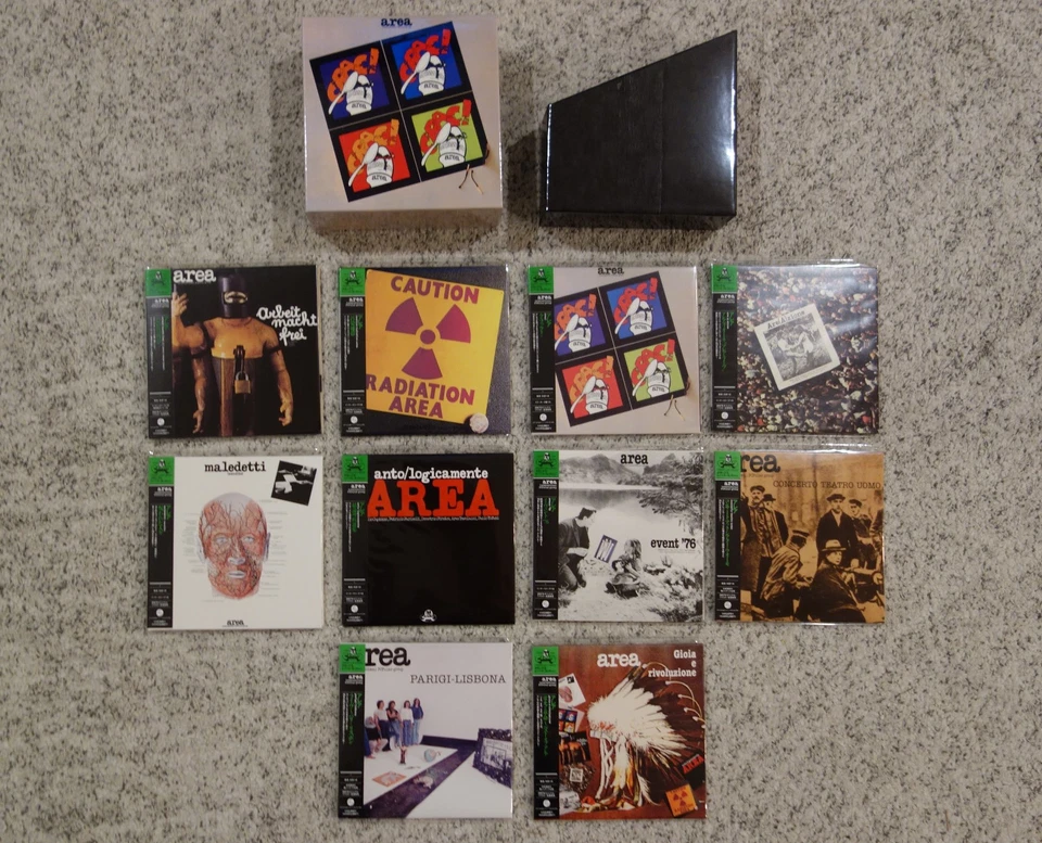 Area Mini LP CD Promo Box Set (10 Titles) 11-CDs Japan Authentic Mint Disk Union Foto 1 de 4