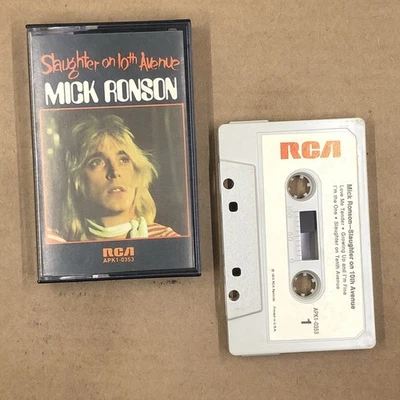 MICK RONSON Cassette Tape 70s Rock Glam SLAUGHTER ON 10TH AVENUE DAVID BOWIE - Image 1 of 4