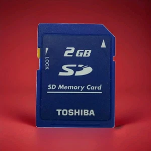 2GB SD Card Memory Card For Camera Old Full Size Toshiba 2 GB - Picture 1 of 2