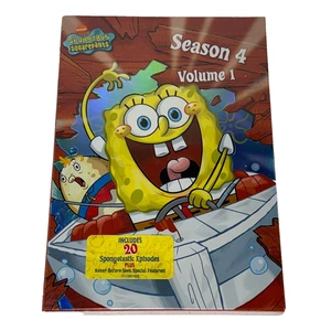 Bob Esponja Pantalones Cuadrados Temporada 4 Vol. Juego de 2 discos 1 DVD 2006 pegatinas bombo nuevas - Imagen 1 de 10