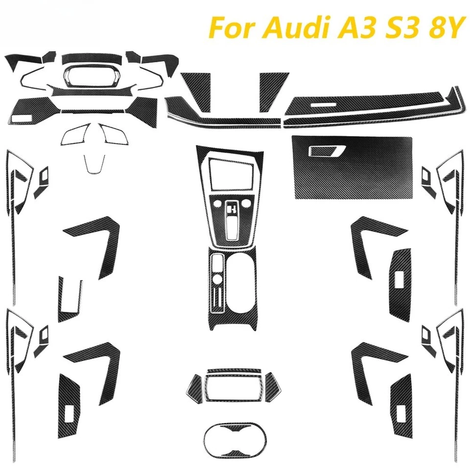 Adhesivo del panel elevador de ventana de ventilación de aire del cambio de marchas de control para Audi A3 8Y S3 2021-25 Foto 1 de 4