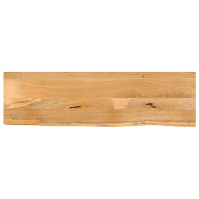 Table Top Solid Mango Wood Natural Live Edge 120x40x3.8 cm  Dining Accent - Image 1 of 4