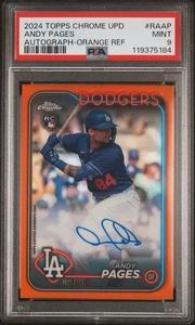 2024 TOPPS CHROME UPDATE CHROME UPDATE SER AUTOS #RAAP ANDY PAGES /25  - Picture 1 of 2