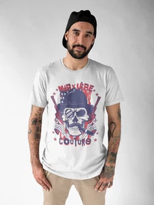MARXIÈRE T-Shirt - Couture Skull Schädel Totenkopf USA Fashion Designer - Picture 1 of 20