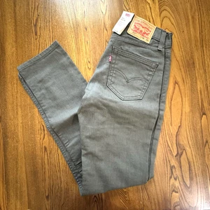 Pantalones de mezclilla elásticos ajustados Levi's caqui verde grisáceo 511 para hombre talla 28x32 nuevos con etiquetas - Imagen 1 de 6