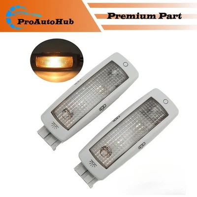 2X Gray Roof Dome Reading Light For VW Golf Beetle Tiguan Skoda Seat 3B0947291  - Image 1 of 4