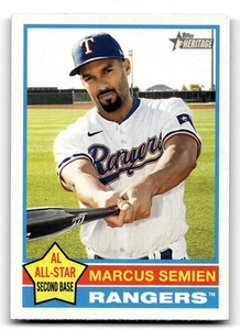 2025 Topps Heritage Marcus Semien #400 SP,Short Print Texas Rangers - Picture 1 of 2