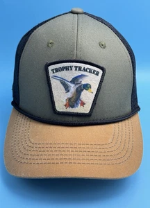 TROPHY TRACKER Mens Duck Patch Logo Adjustable Baseball Hat Cap Snapback Mesh - Picture 1 of 9