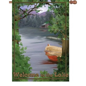 Bandera talla Welcome to the Lake House PR 52323 - Imagen 1 de 1