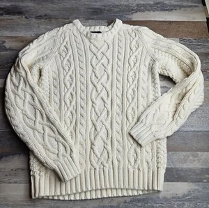 Land's End Drifter Size XL Cable Knit Sweater 18-20 - Picture 1 of 8